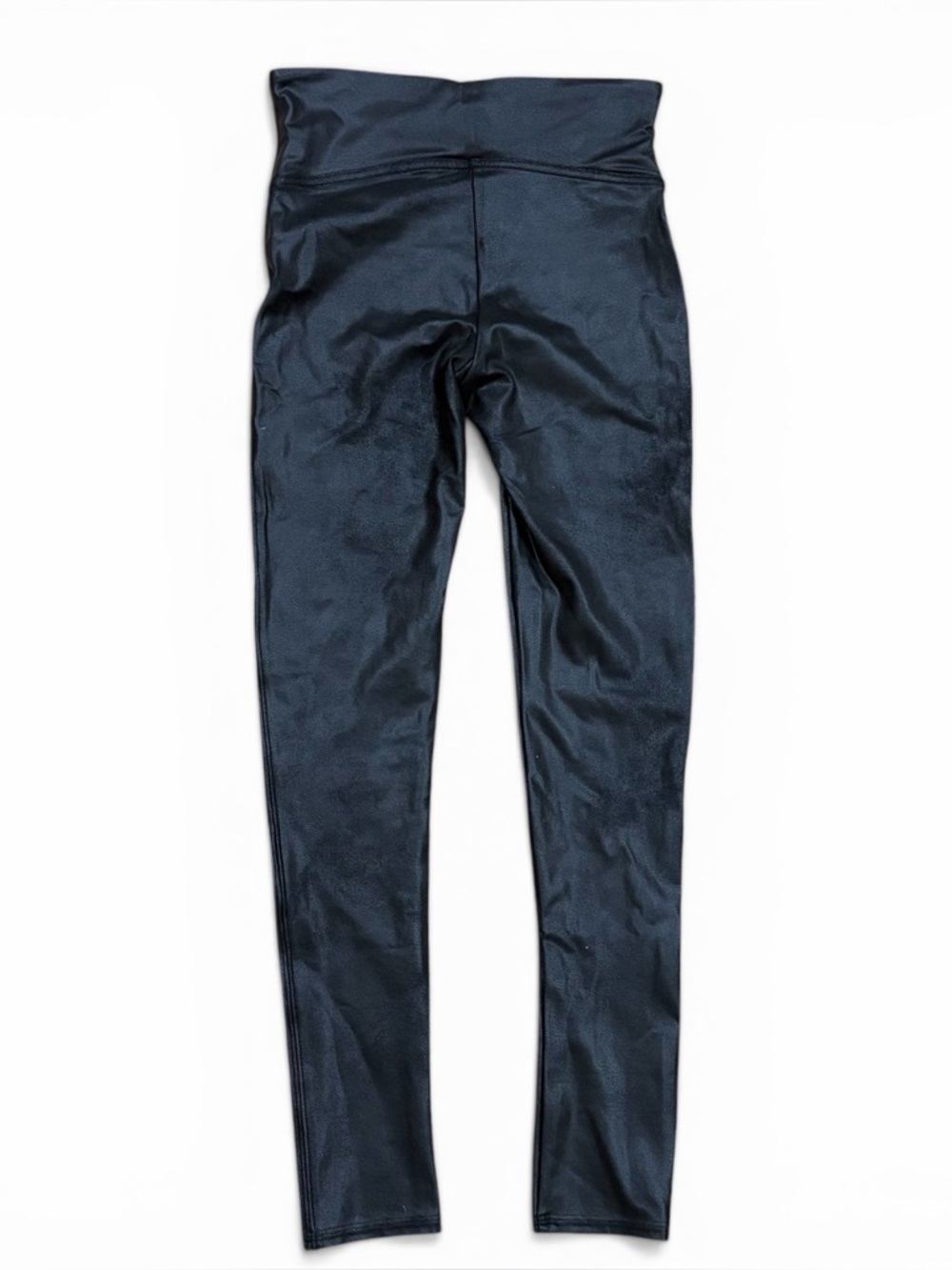 SPANX Faux Leather Leggings Black‎ Pull On High Rise Small - Picture 2 of 7